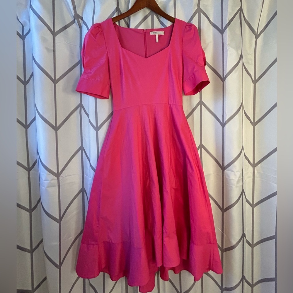 BCBGeneration Fuchsia Midi Dress